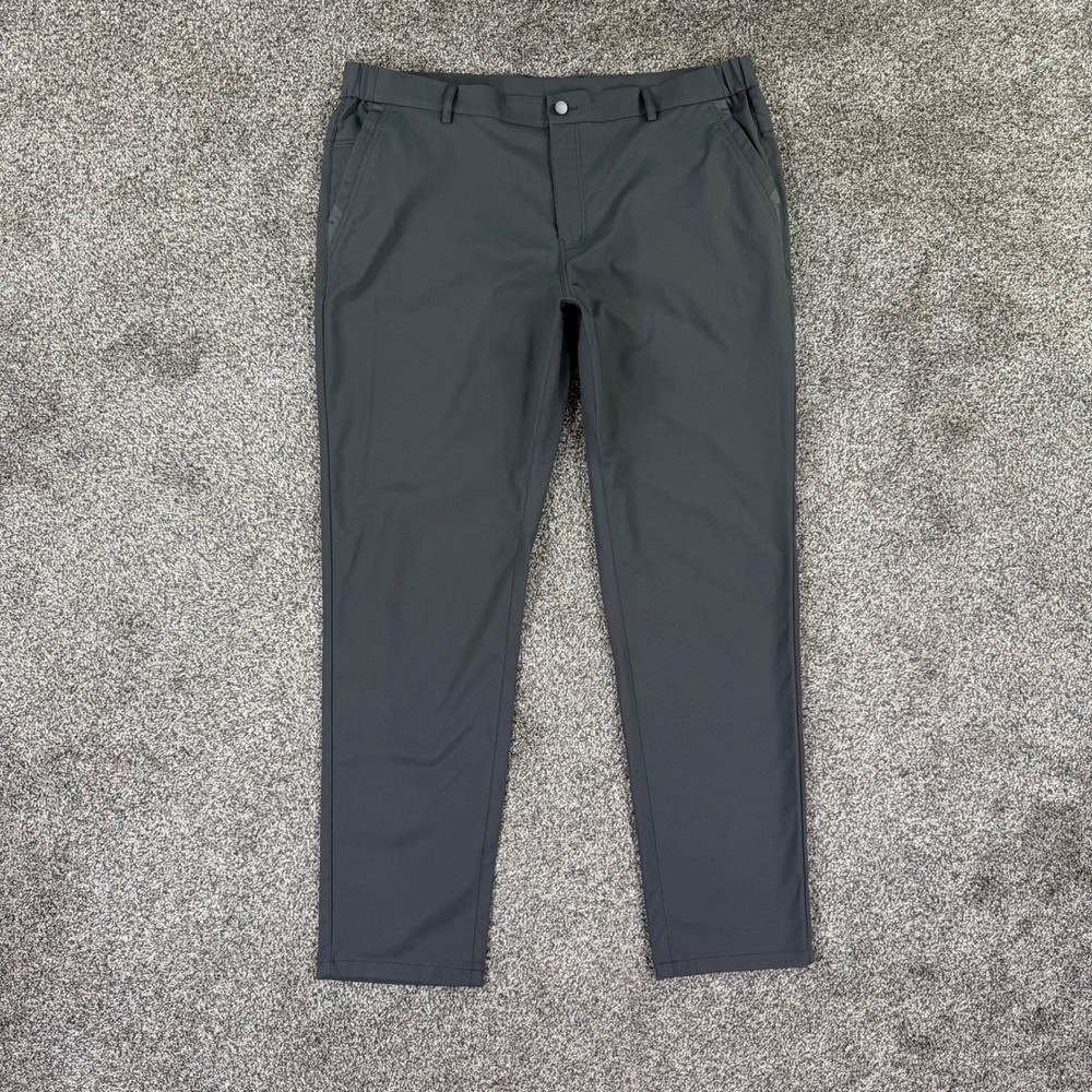 Jack Archer Jetsetter Tech Pants Charcoal Grey Mens 38x32 Tapered Travel Chino